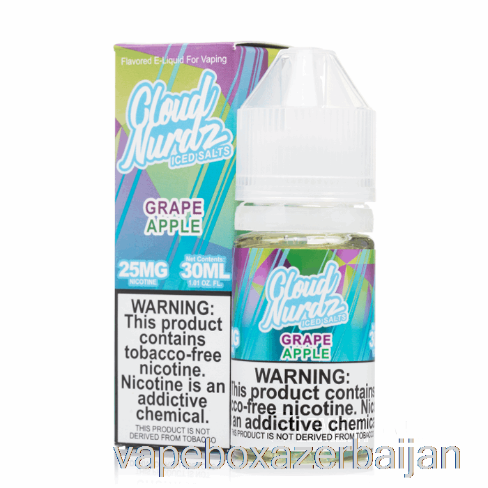 Vape Smoke ICED Grape Apple - Cloud Nurdz Salts - 30mL 25mg